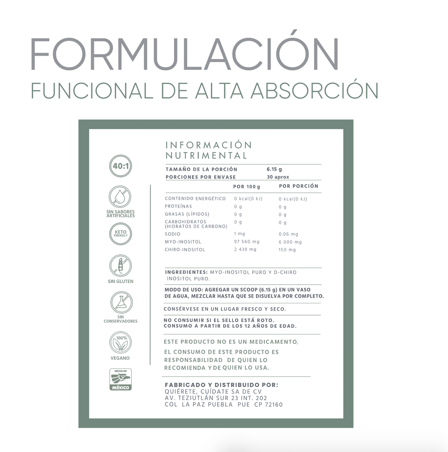 MYO INOSITOL + D CHIRO INOSITOL