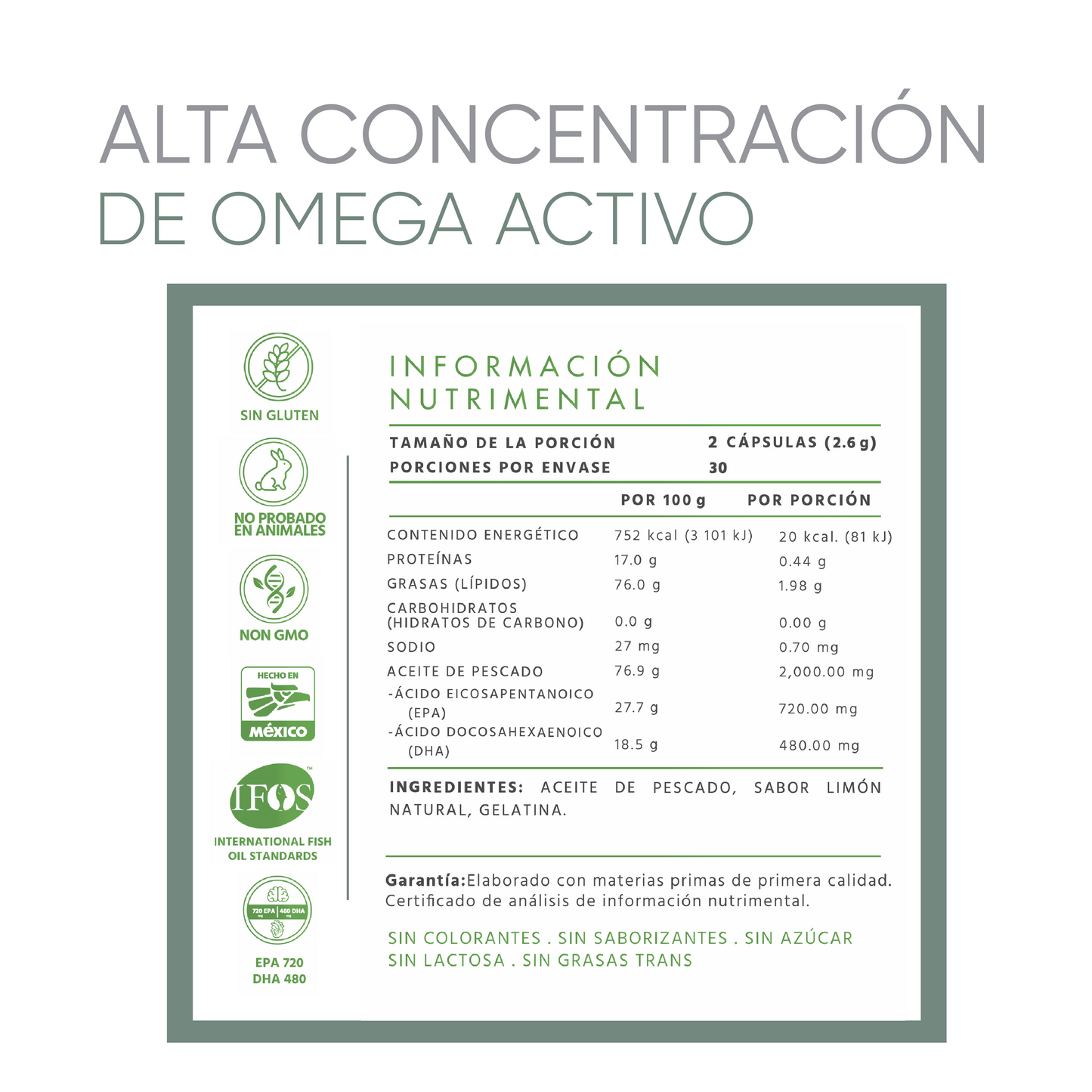 OMEGA 3 de alta concentración